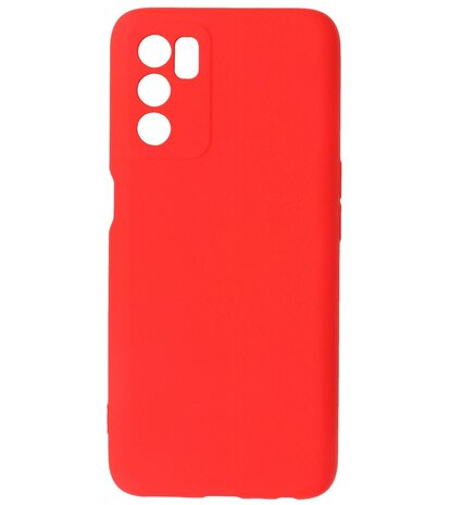 2.0mm Dikke Fashion Telefoonhoesje - Siliconen Hoesje voor Oppo A16 - Rood