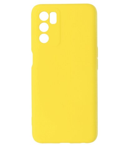 2.0mm Dikke Fashion Telefoonhoesje - Siliconen Hoesje voor Oppo A16 - Geel