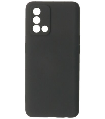 2.0mm Dikke Fashion Telefoonhoesje - Siliconen Hoesje voor Oppo A74 4G - A95 4G - Zwart