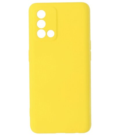 2.0mm Dikke Fashion Telefoonhoesje - Siliconen Hoesje voor Oppo A74 4G - A95 4G - Geel