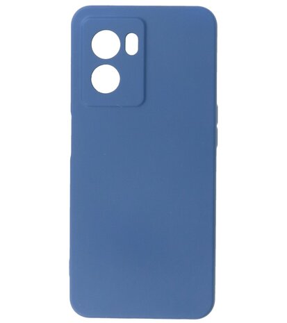 2.0mm Dikke Fashion Telefoonhoesje - Siliconen Hoesje voor Oppo A77 5G - Navy