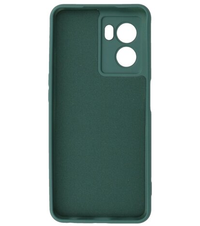 2.0mm Dikke Fashion Telefoonhoesje - Siliconen Hoesje voor Oppo A77 5G - Donker Groen