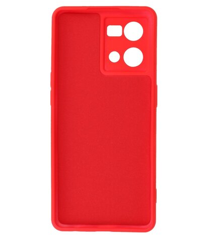 2.0mm Dikke Fashion Telefoonhoesje - Siliconen Hoesje voor Oppo Reno 8 4G - Rood