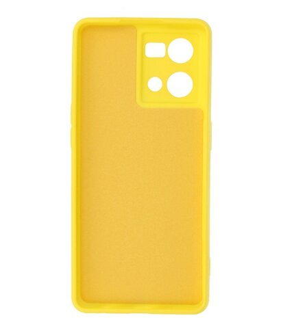 2.0mm Dikke Fashion Telefoonhoesje - Siliconen Hoesje voor Oppo Reno 8 4G - Geel