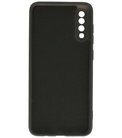 2.0mm Dikke Fashion Telefoonhoesje - Siliconen Hoesje voor Samsung Galaxy A70 - Zwart