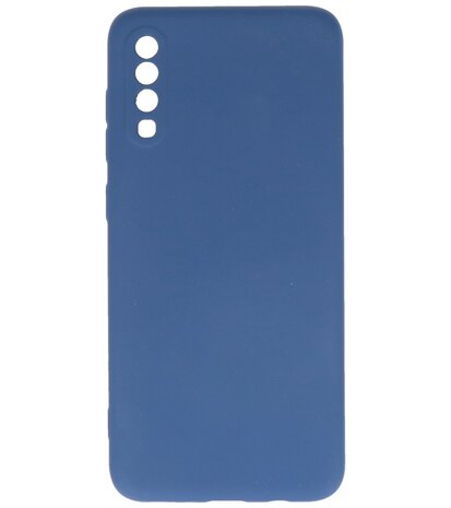 2.0mm Dikke Fashion Telefoonhoesje - Siliconen Hoesje voor Samsung Galaxy A70 - Navy