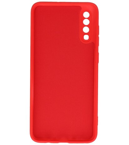 2.0mm Dikke Fashion Telefoonhoesje - Siliconen Hoesje voor Samsung Galaxy A70 - Rood