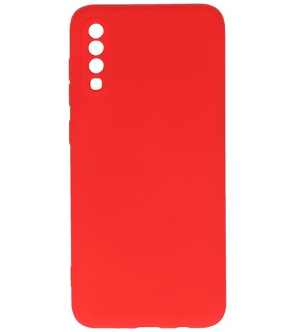 2.0mm Dikke Fashion Telefoonhoesje - Siliconen Hoesje voor Samsung Galaxy A70 - Rood