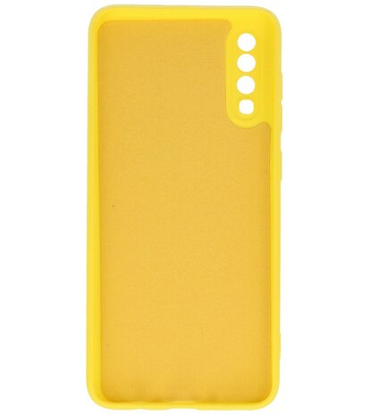 2.0mm Dikke Fashion Telefoonhoesje - Siliconen Hoesje voor Samsung Galaxy A70 - Geel
