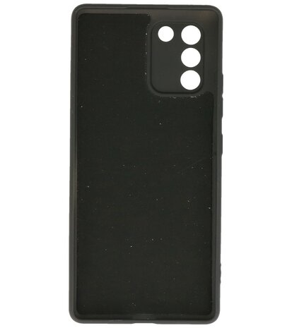 2.0mm Dikke Fashion Telefoonhoesje - Siliconen Hoesje voor Samsung Galaxy S10 Lite - Zwart