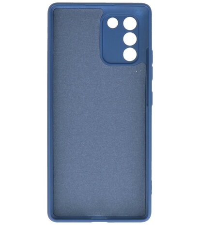 2.0mm Dikke Fashion Telefoonhoesje - Siliconen Hoesje voor Samsung Galaxy S10 Lite - Navy