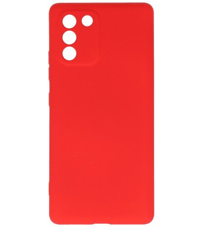 2.0mm Dikke Fashion Telefoonhoesje - Siliconen Hoesje voor Samsung Galaxy S10 Lite - Rood