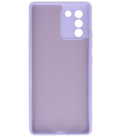 2.0mm Dikke Fashion Telefoonhoesje - Siliconen Hoesje voor Samsung Galaxy S10 Lite - Paars