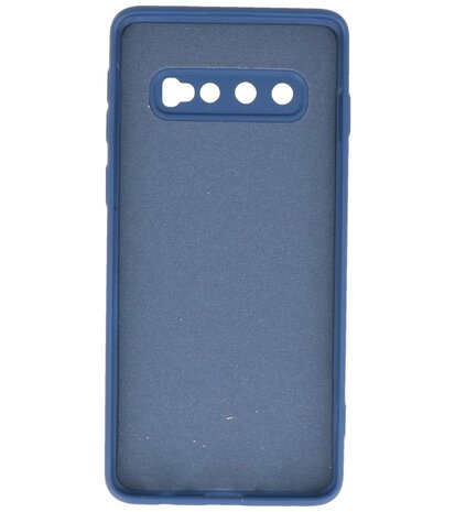 2.0mm Dikke Fashion Telefoonhoesje - Siliconen Hoesje voor Samsung Galaxy S10 - Navy