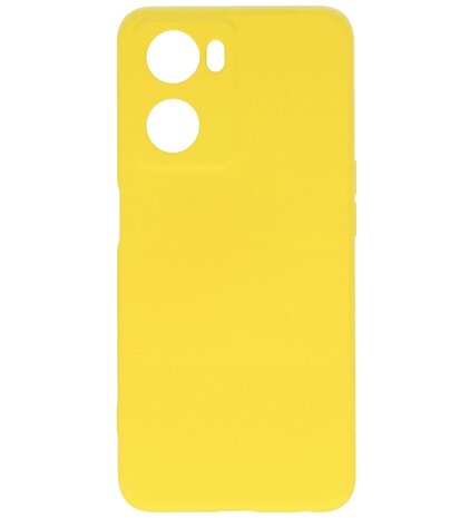 2.0mm Dikke Fashion Telefoonhoesje - Siliconen Hoesje voor Oppo A57s - Geel