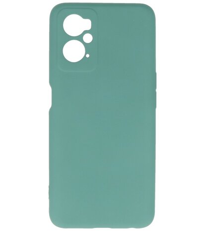 2.0mm Dikke Fashion Telefoonhoesje - Siliconen Hoesje voor Oppo A96 - Donker Groen
