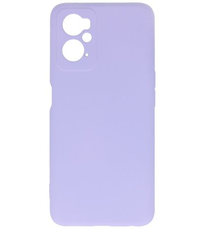 2.0mm Dikke Fashion Telefoonhoesje - Siliconen Hoesje voor Oppo A96 - Paars