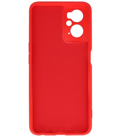 2.0mm Dikke Fashion Telefoonhoesje - Siliconen Hoesje voor Oppo A96 - Rood