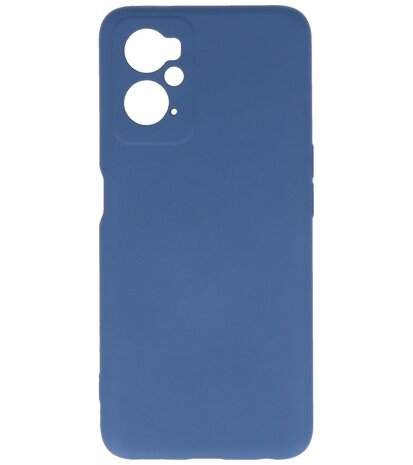 2.0mm Dikke Fashion Telefoonhoesje - Siliconen Hoesje voor Oppo A96 - Navy