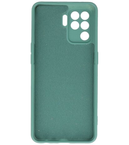 2.0mm Dikke Fashion Telefoonhoesje - Siliconen Hoesje voor Oppo A94 4G - Donker Groen