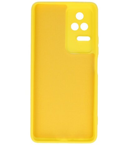 2.0mm Dikke Fashion Telefoonhoesje - Siliconen Hoesje voor Xiaomi Poco F4 - Geel