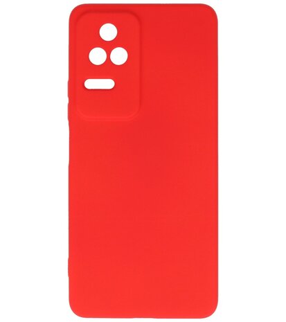 2.0mm Dikke Fashion Telefoonhoesje - Siliconen Hoesje voor Xiaomi Poco F4 - Rood