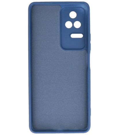 2.0mm Dikke Fashion Telefoonhoesje - Siliconen Hoesje voor Xiaomi Poco F4 - Navy