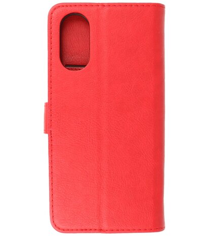 Oppo A17 Hoesje Book Case Portemonnee Telefoonhoesje - Rood