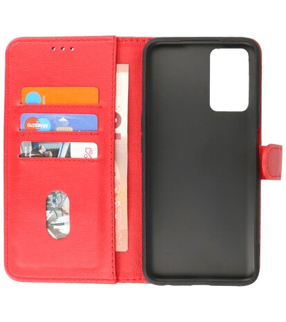 Oppo A96 Hoesje Book Case Portemonnee Telefoonhoesje - Rood