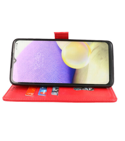 Xiaomi Poco F4 Hoesje Book Case Portemonnee Telefoonhoesje - Rood