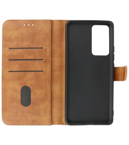 Xiaomi Poco F4 Hoesje Book Case Portemonnee Telefoonhoesje - Bruin