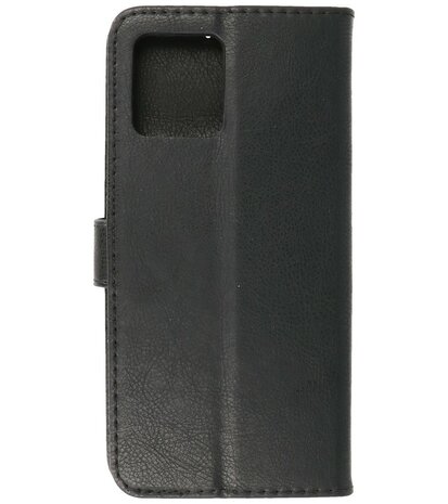 Motorola Moto G72 Hoesje Book Case Portemonnee Telefoonhoesje - Zwart