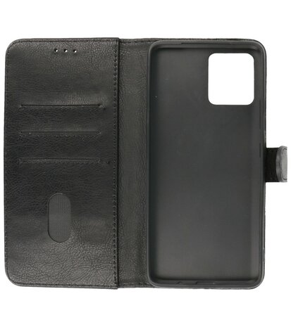 Motorola Moto G72 Hoesje Book Case Portemonnee Telefoonhoesje - Zwart