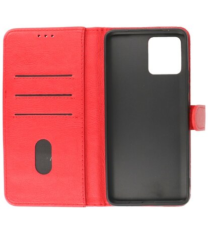 Motorola Moto G72 Hoesje Book Case Portemonnee Telefoonhoesje - Rood