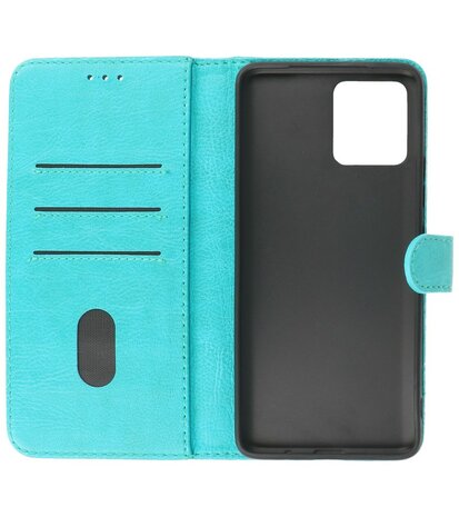 Motorola Moto G72 Hoesje Book Case Portemonnee Telefoonhoesje - Groen