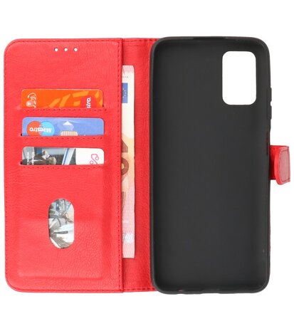 Motorola Moto E22 Hoesje Book Case Portemonnee Telefoonhoesje - Rood