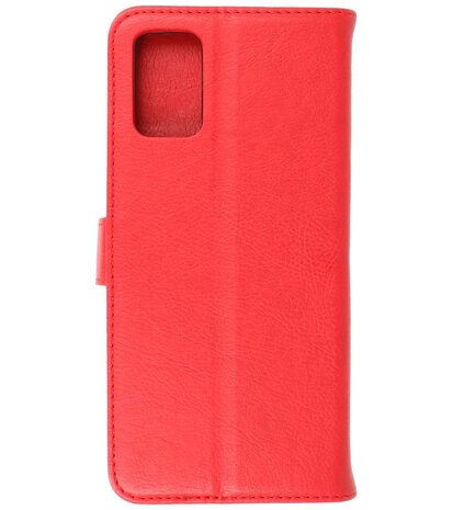 Motorola Moto E22 Hoesje Book Case Portemonnee Telefoonhoesje - Rood