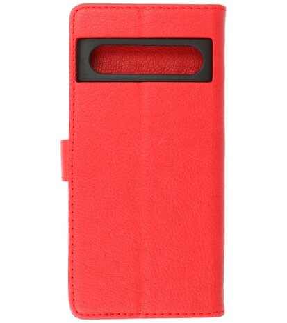 Google Pixel 7 Pro Hoesje Book Case Portemonnee Telefoonhoesje - Rood