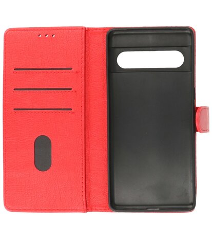 Google Pixel 7 Pro Hoesje Book Case Portemonnee Telefoonhoesje - Rood