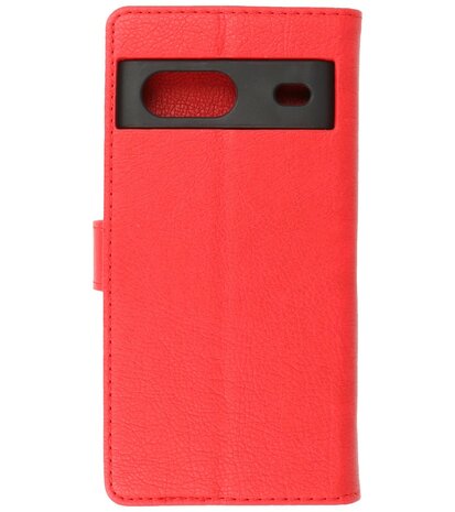 Google Pixel 7 Hoesje Book Case Portemonnee Telefoonhoesje - Rood