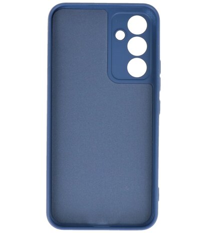 2.0mm Dikke Fashion Telefoonhoesje Siliconen Hoesje voor de Samsung Galaxy A34 5G - Navy