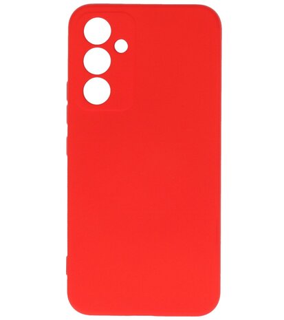 2.0mm Dikke Fashion Telefoonhoesje Siliconen Hoesje voor de Samsung Galaxy A34 5G - Rood