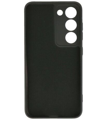 2.0mm Dikke Fashion Telefoonhoesje Siliconen Hoesje voor de Samsung Galaxy S23 - Zwart