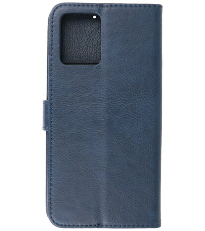 Motorola Moto G53 - G23 - G13 Hoesje Book Case Portemonnee Telefoonhoesje - Navy