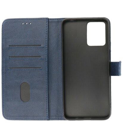 Motorola Moto G53 - G23 - G13 Hoesje Book Case Portemonnee Telefoonhoesje - Navy