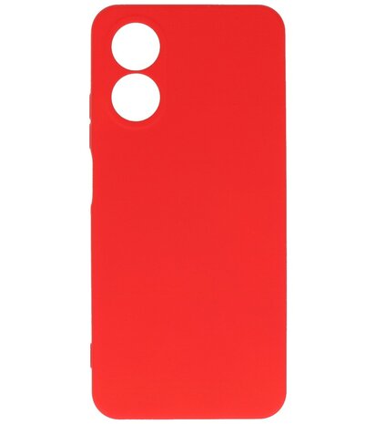 2.0mm Dikke Fashion Telefoonhoesje Siliconen Hoesje voor de Oppo A78 - Rood