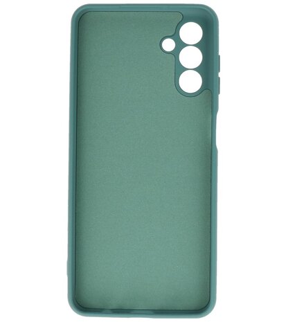 Samsung Galaxy A24 4G Hoesje - 2.0mm Dikke Fashion Telefoonhoesje Backcover - Siliconen Hoesje - Donker Groen
