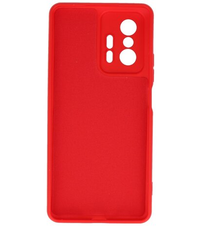 Xiaomi 11T Hoesje - 2.0mm Dikke Fashion Telefoonhoesje Backcover - Siliconen Hoesje - Rood