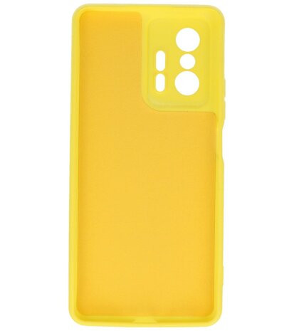 Xiaomi 11T Hoesje - 2.0mm Dikke Fashion Telefoonhoesje Backcover - Siliconen Hoesje - Geel