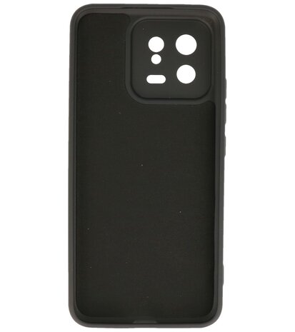Xiaomi 13 5G Hoesje - 2.0mm Dikke Fashion Telefoonhoesje Backcover - Siliconen Hoesje - Zwart